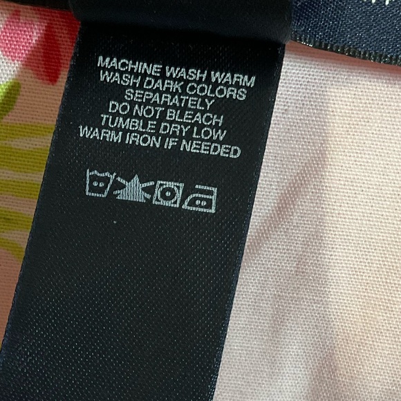 VTG Crazy Horse Liz Claiborne Pink Reversable Floral trench coat COTTAGECORE M - Picture 15 of 16